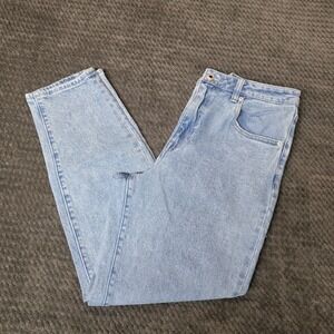 Buffalo Jeans David Bitton Women's 32x27 Light Wash, tapered Mom Jeans, Margot